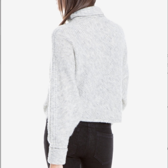 MAX STUDIO Funnel Neck Textured Knit Pullover Sweater - Picture 5 of 10